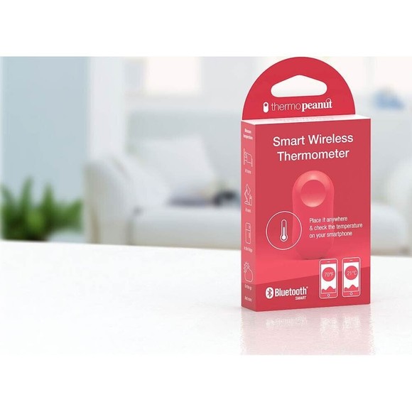 Sense ThermoPeanut Wireless Thermometer - Red, Bluetooth, Energy Savings, FS - Picture 10 of 15